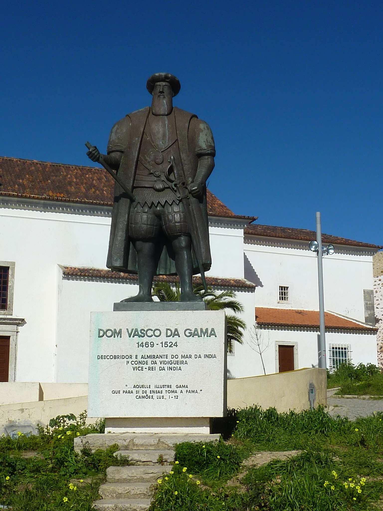 Statue  of Vasco da Gama in Sines