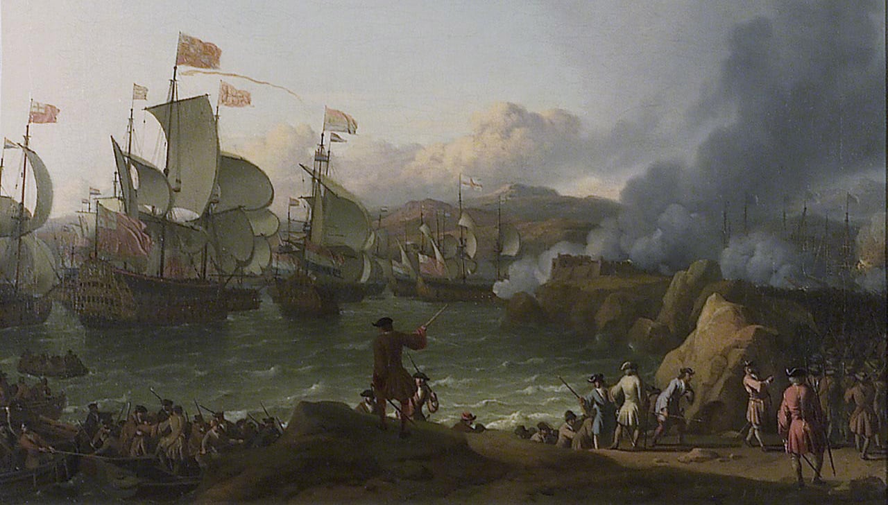Anglo Dutch defeat of Spain at Vigo Bay 1702