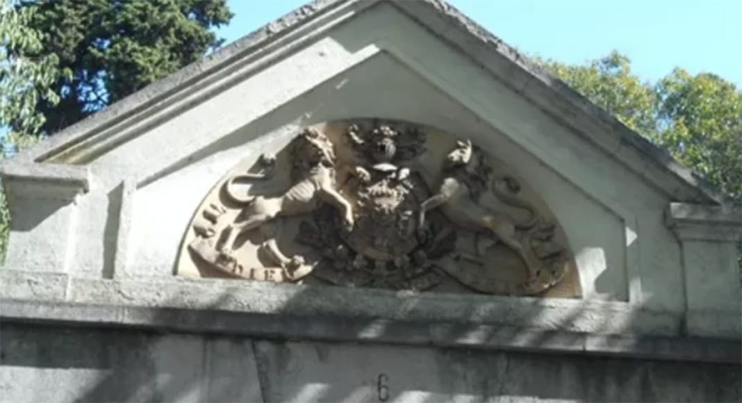 Royal Arms over the entrance copy